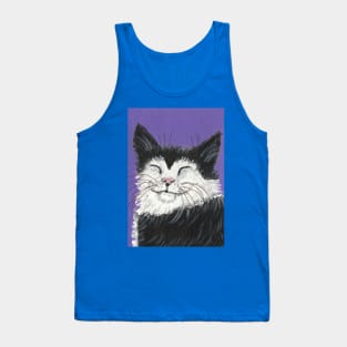 Happy cat Tank Top